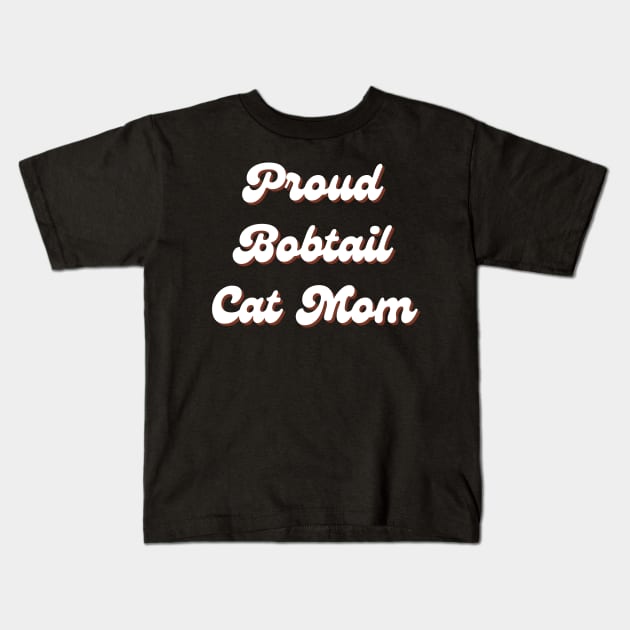 Bobtail Cat Kids T-Shirt by CityTeeDesigns